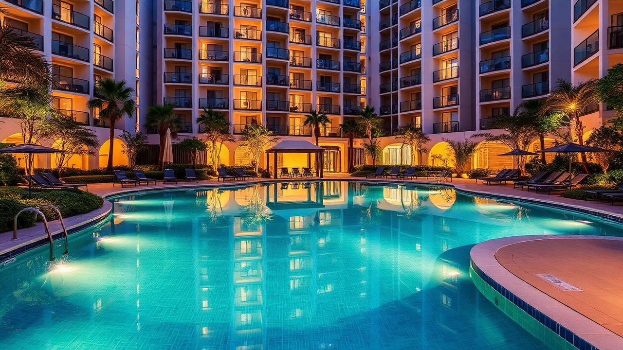 Áreas comuns com piscina
