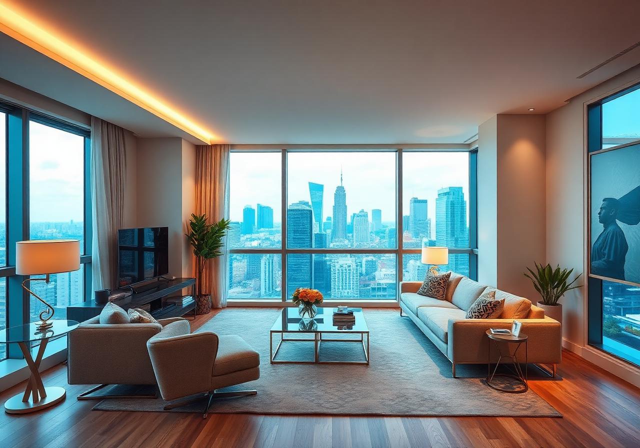 Apartamento decorado moderno